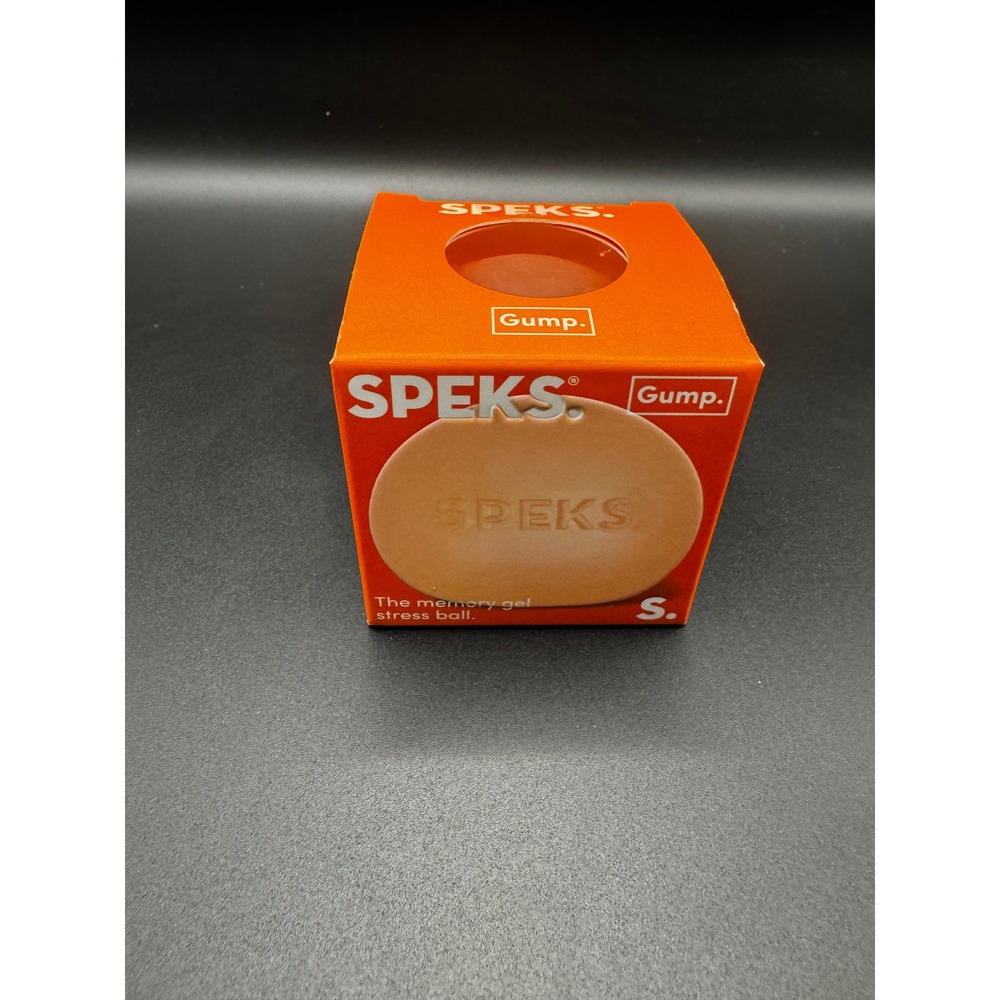 Speks Gump Memory Gel Stress Ball Reef Orange Squeezable Fidget Toy New
